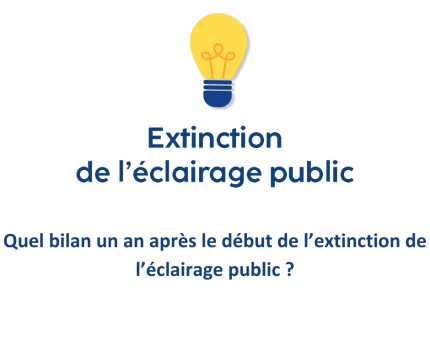 Modification des horaires d'extinction de l'éclairage public - LA